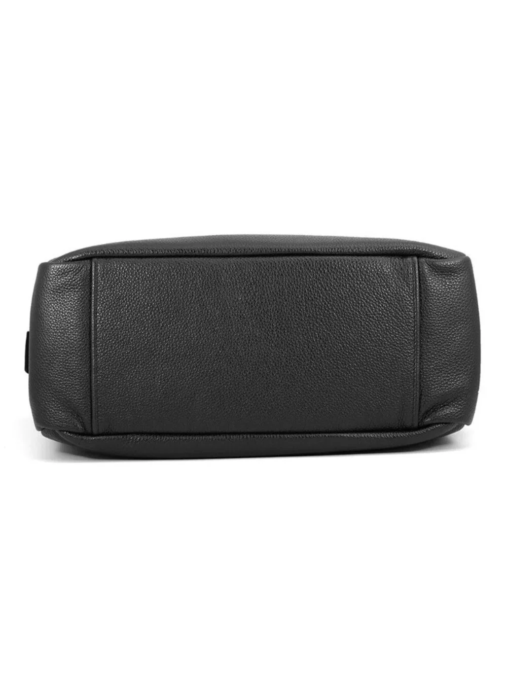 Prada Shoulder Bag Triangle Logo Vitello Daino Leather Black
